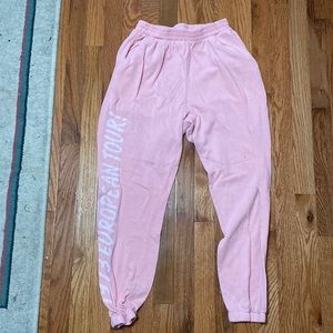 Rolling Stone Pink Sweatpants Size L